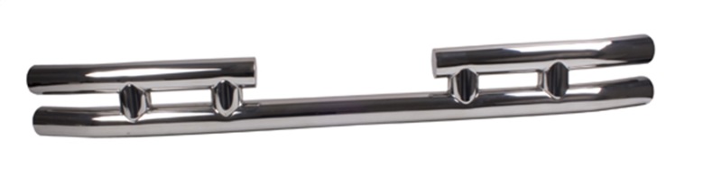 Jeep Wrangler Bumper - Rear - Rugged Ridge - 3-In Dbl Tube - Stainless Steel - `87-`06